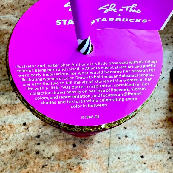 Starbucks Other - She is her!Limited edition ombré COLD tumbler